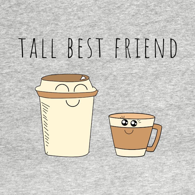 Tall Best Friend Cute Illustration by A.P.